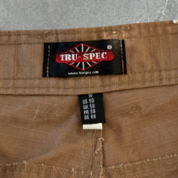 Tru-Spec 24-7 Series Simply Tactical Big and Tall Beige Khaki Cargo Shorts Sz 50 - Picture 9 of 10